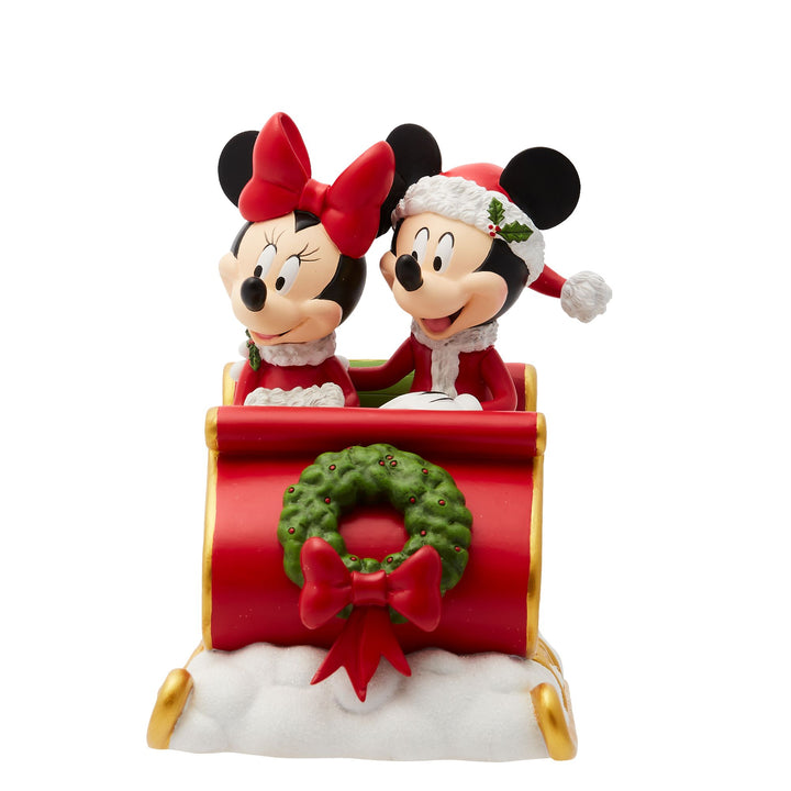 Christmas Mickey and Minnie Mouse Figurine by Disney Showcase