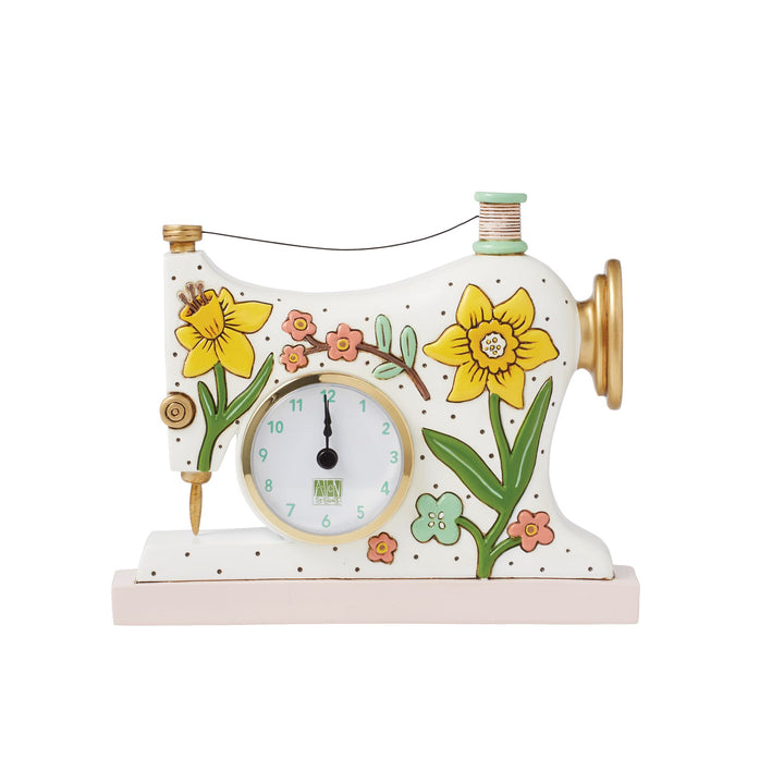 Sewing Machine Desk Clock by Allen Designs