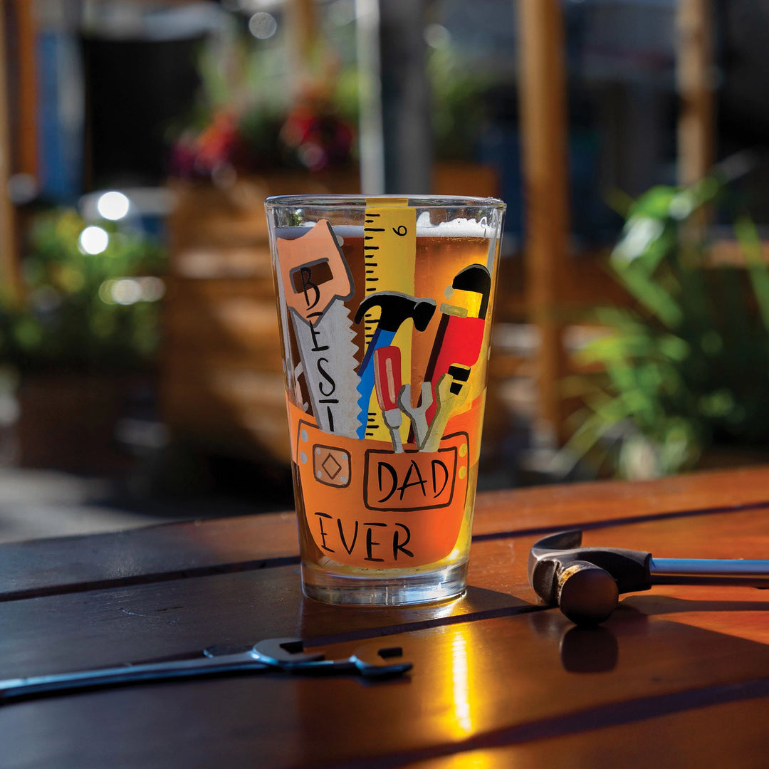 Best Dad Ever Beer Glass by Lolita