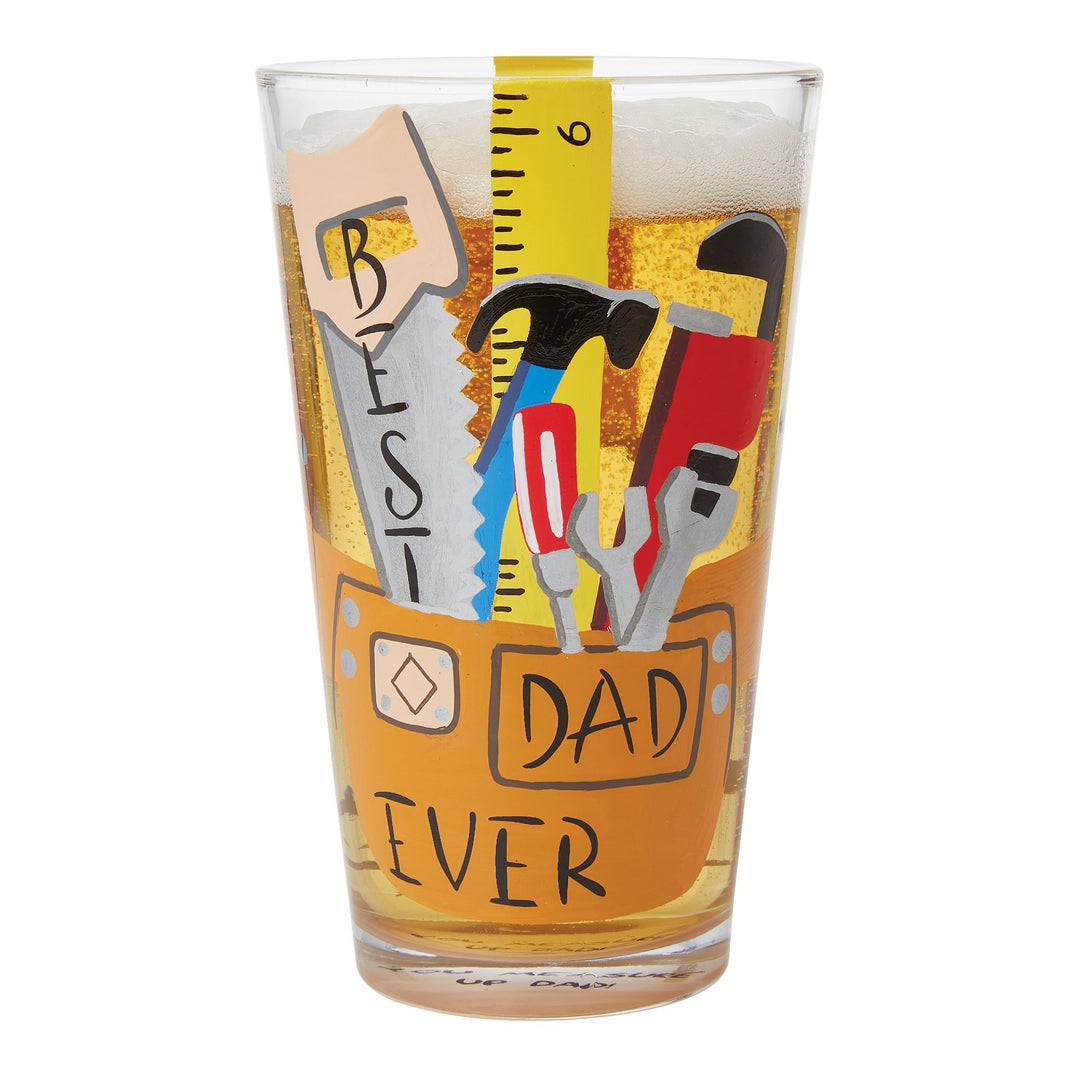 Best Dad Ever Beer Glass by Lolita