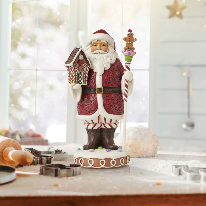 Have A Sweet Christmas (Gingerbread Santa with Staff) - Heartwood Creek by Jim Shore