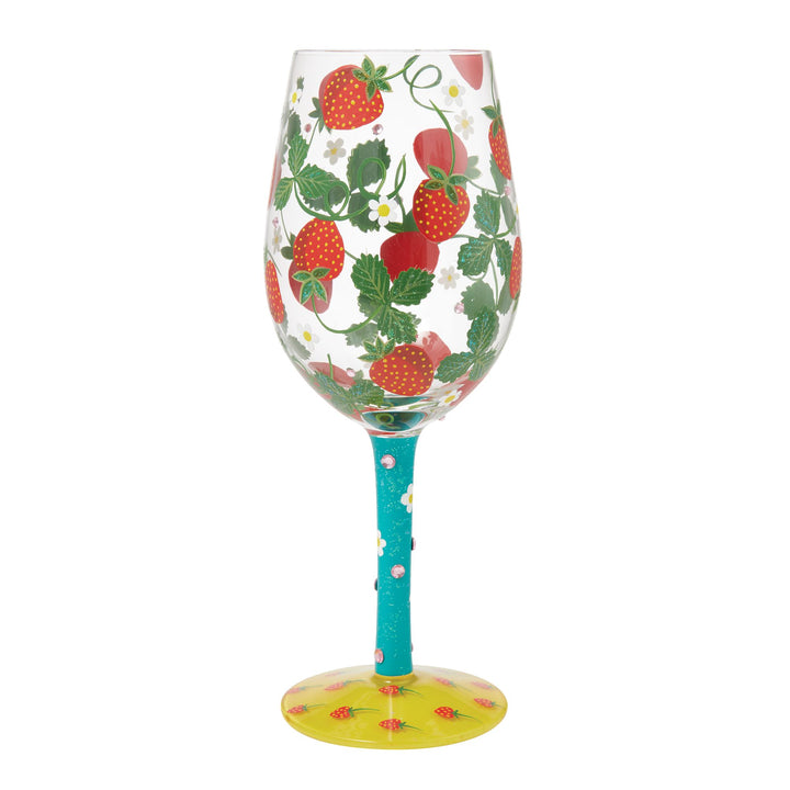 Strawberry Wine Glass by Lolita