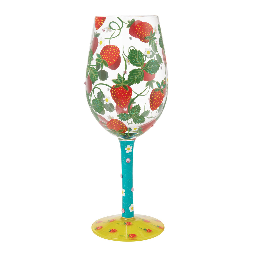 Strawberry Wine Glass by Lolita