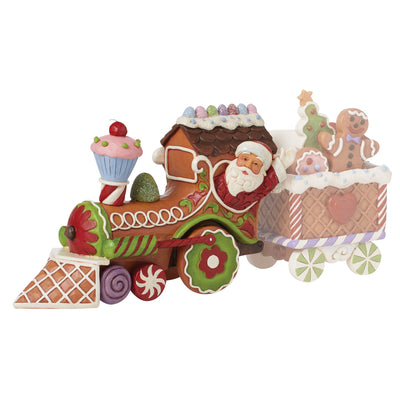 Santa's On His Way (Gingerbread Santa Train) - Heartwood Creek by Jim Shore