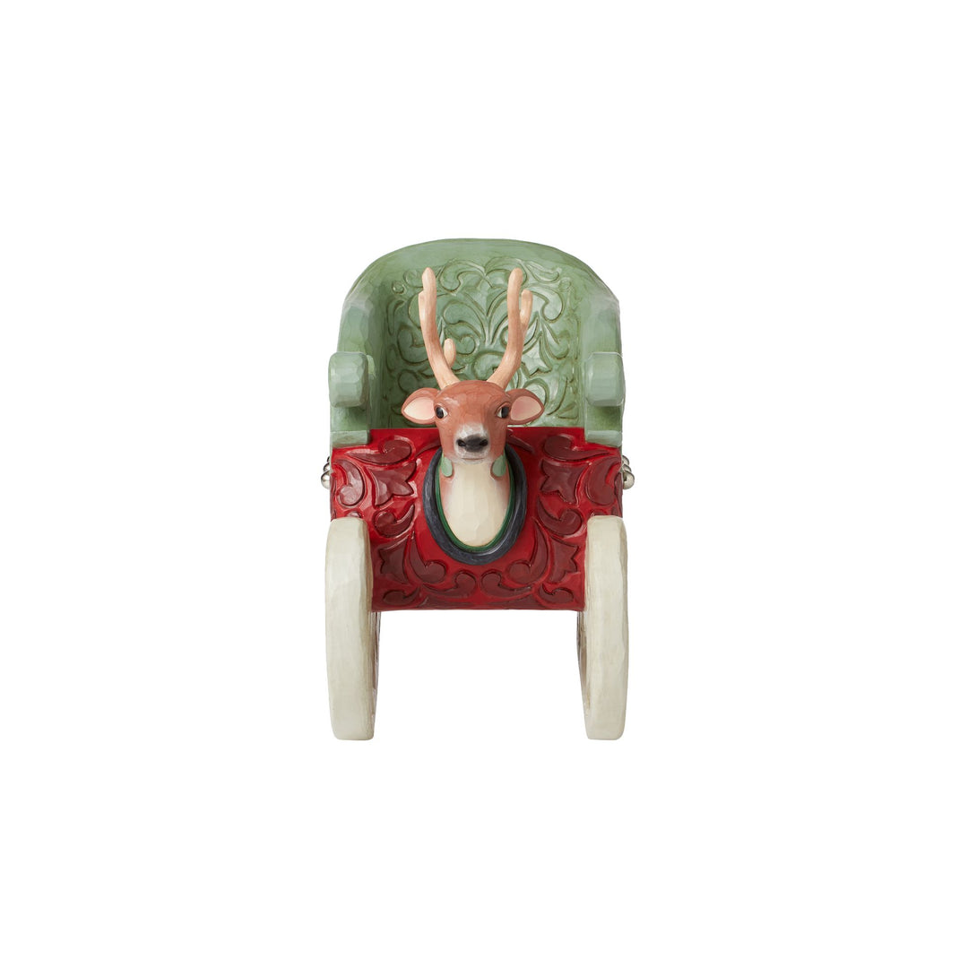 One Deer Open Sleigh (Open Sleigh Figurine) - Heartwood Creek by Jim Shore