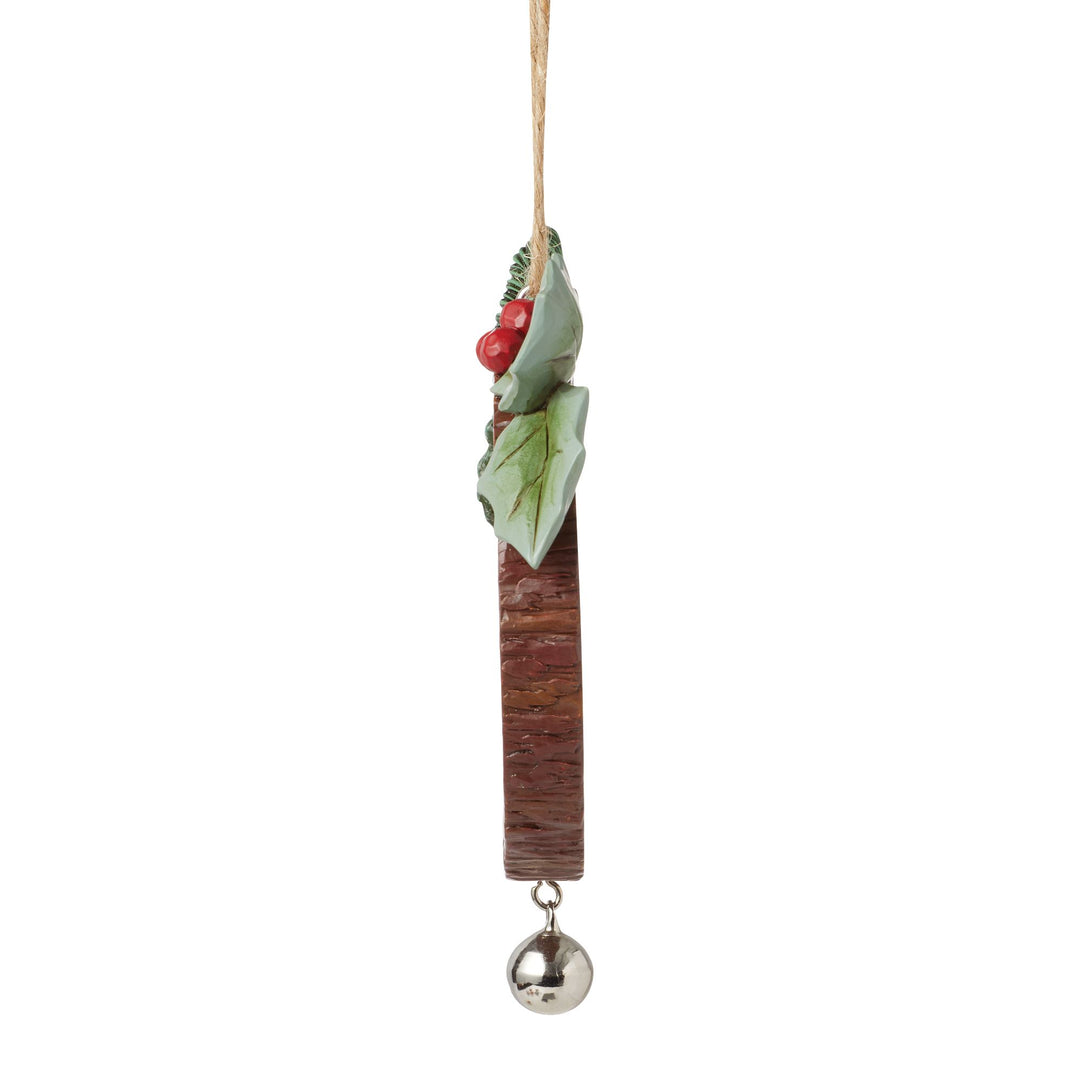 Woodslice Christmas Scene Hanging Ornament - Heartwood Creek by Jim Shore