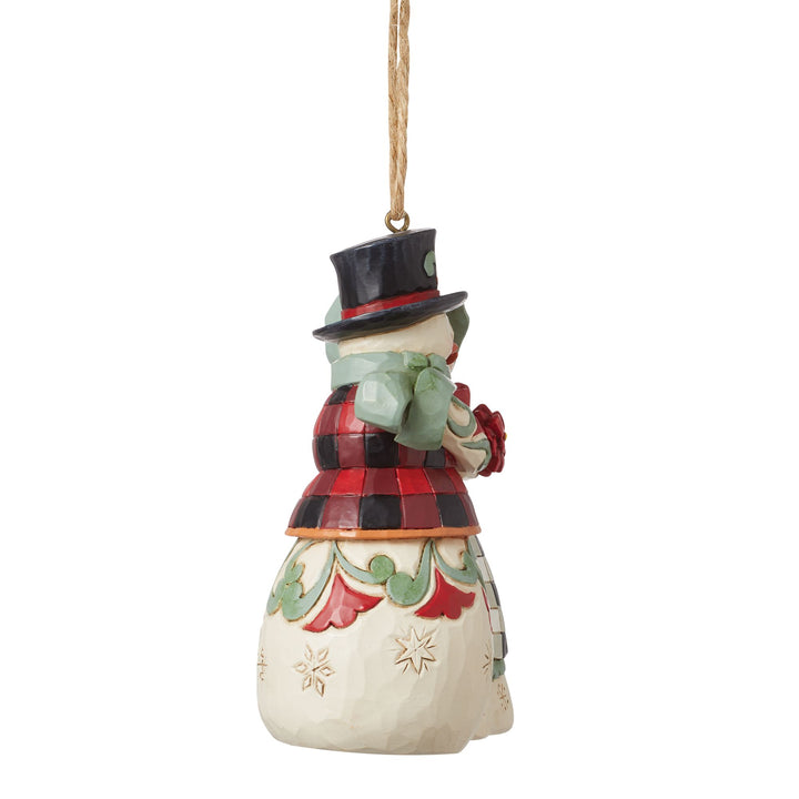 Snowman Couple Hanging Ornament - Heartwood Creek by Jim Shore