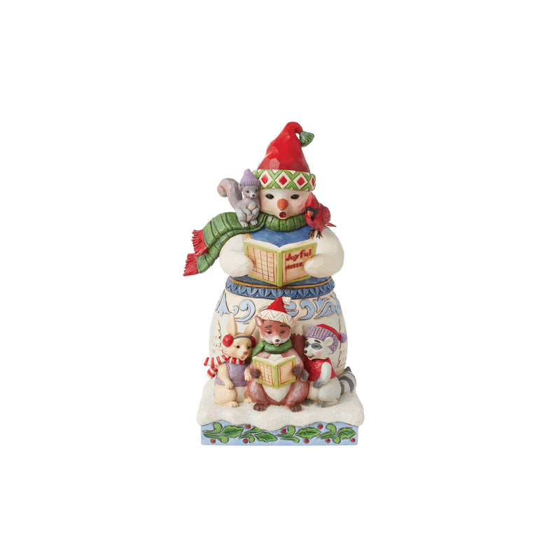 Christmas Sing-Along (Snowman with Carolling Animals Figurine) - Heartwood Creekby Jim Shore