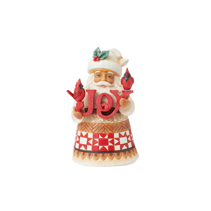 Joy Is In The Air (Santa with Cardinals Pint Size Figurine) - Heartwood Creek byJim Shore