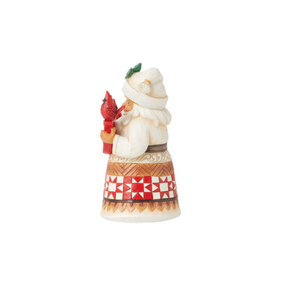 Joy Is In The Air (Santa with Cardinals Pint Size Figurine) - Heartwood Creek byJim Shore