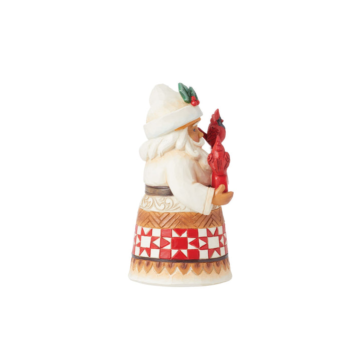 Joy Is In The Air (Santa with Cardinals Pint Size Figurine) - Heartwood Creek byJim Shore