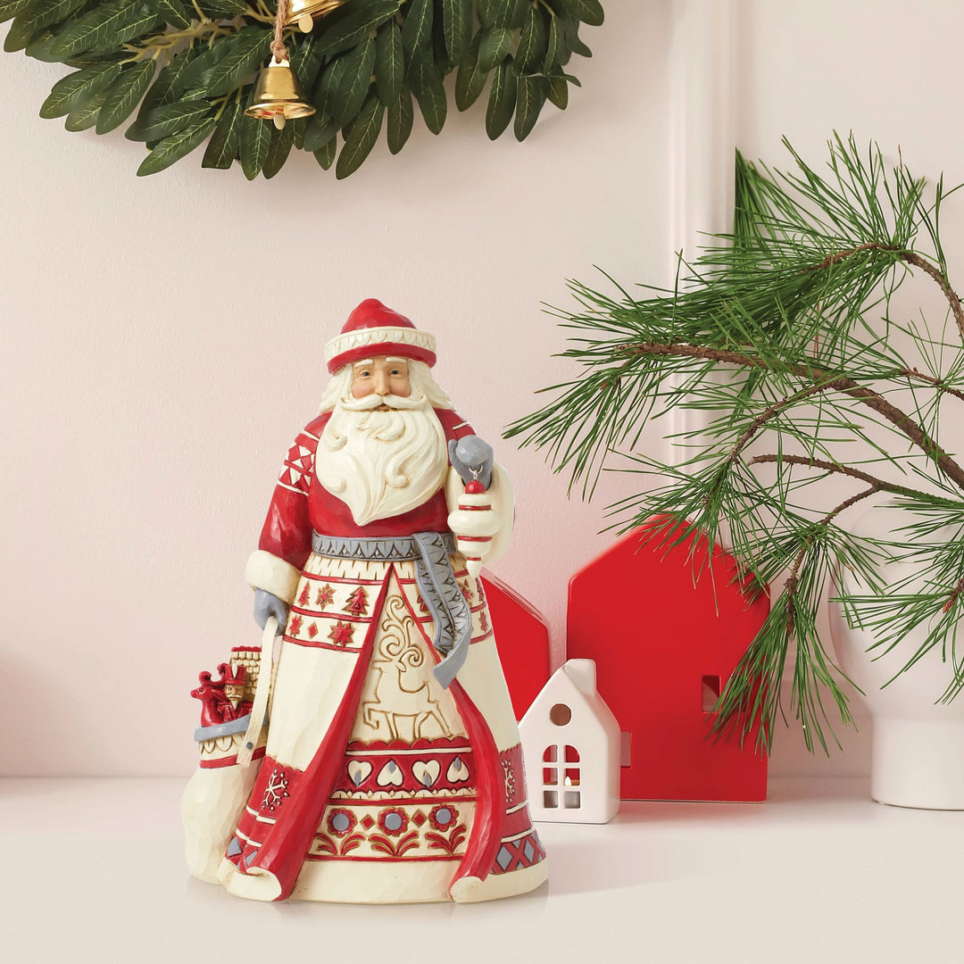 There's Magic in Believing (Nordic Noel Santa with Toy Bag) - Heartwood Creek byJim Shore