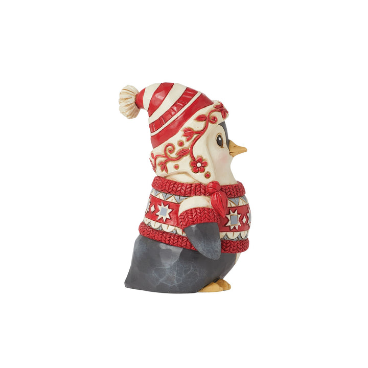 Jolly Good Fella (Nordic Noel Penguin Wearing Sweater Figurine) - Heartwood Creek by Jim Shore