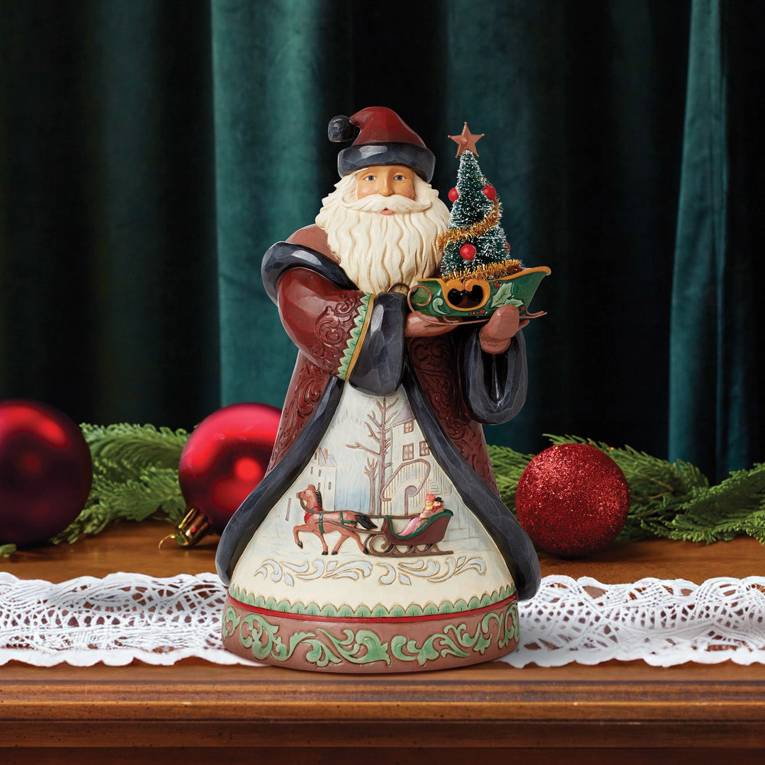 Yuletide Wonder (Santa with Sisal Tree) - Heartwood Creek by Jim Shore