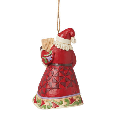 Santa "Believe" Hanging Ornament - Heartwood Creek by Jim Shore
