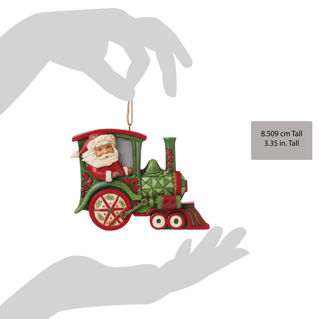 Santa Train Hanging Ornament - Heartwood Creek by Jim Shore