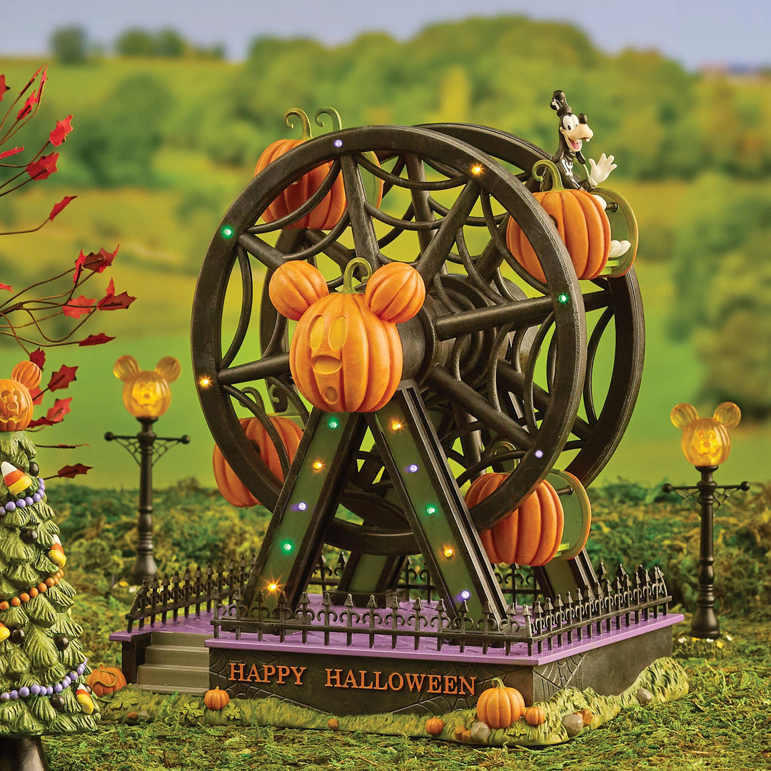 Pumpkintown Illuminated Ferris Wheel - Disney Village by D56