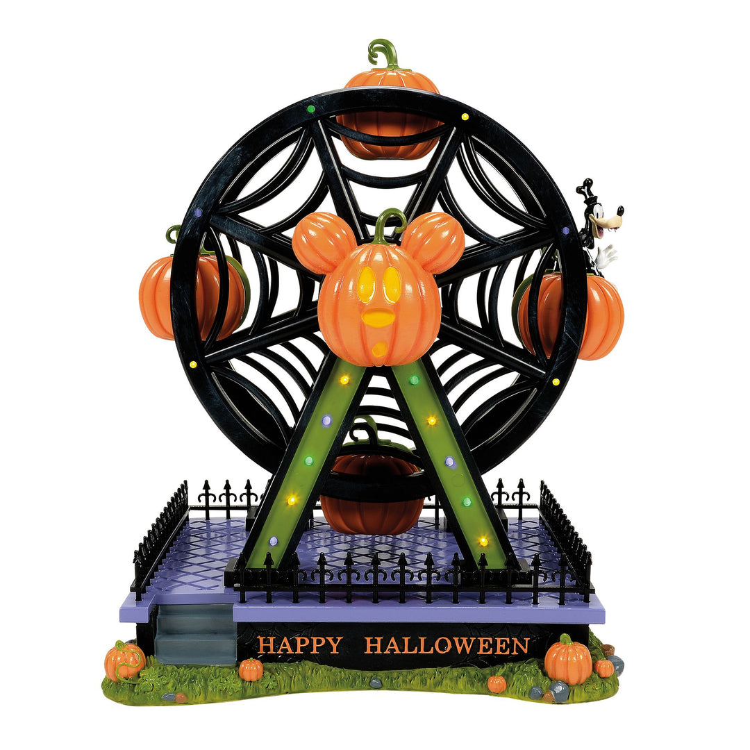 Pumpkintown Illuminated Ferris Wheel - Disney Village by D56