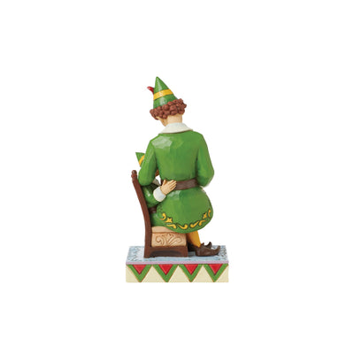 I'll Always Be Here For You Buddy (Budd the Elf Sitting on Papas Lap) - Elf by Jim Shore