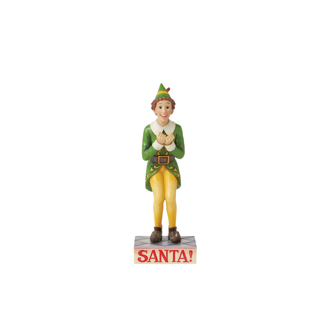 SANTA| I Know Him| (Excited Buddy the Elf Figurine) - Elf by Jim Shore