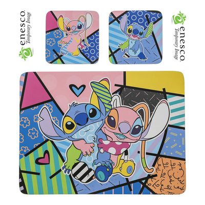 Stitch & Angel Tablemat and Coaster Set by Disney Britto