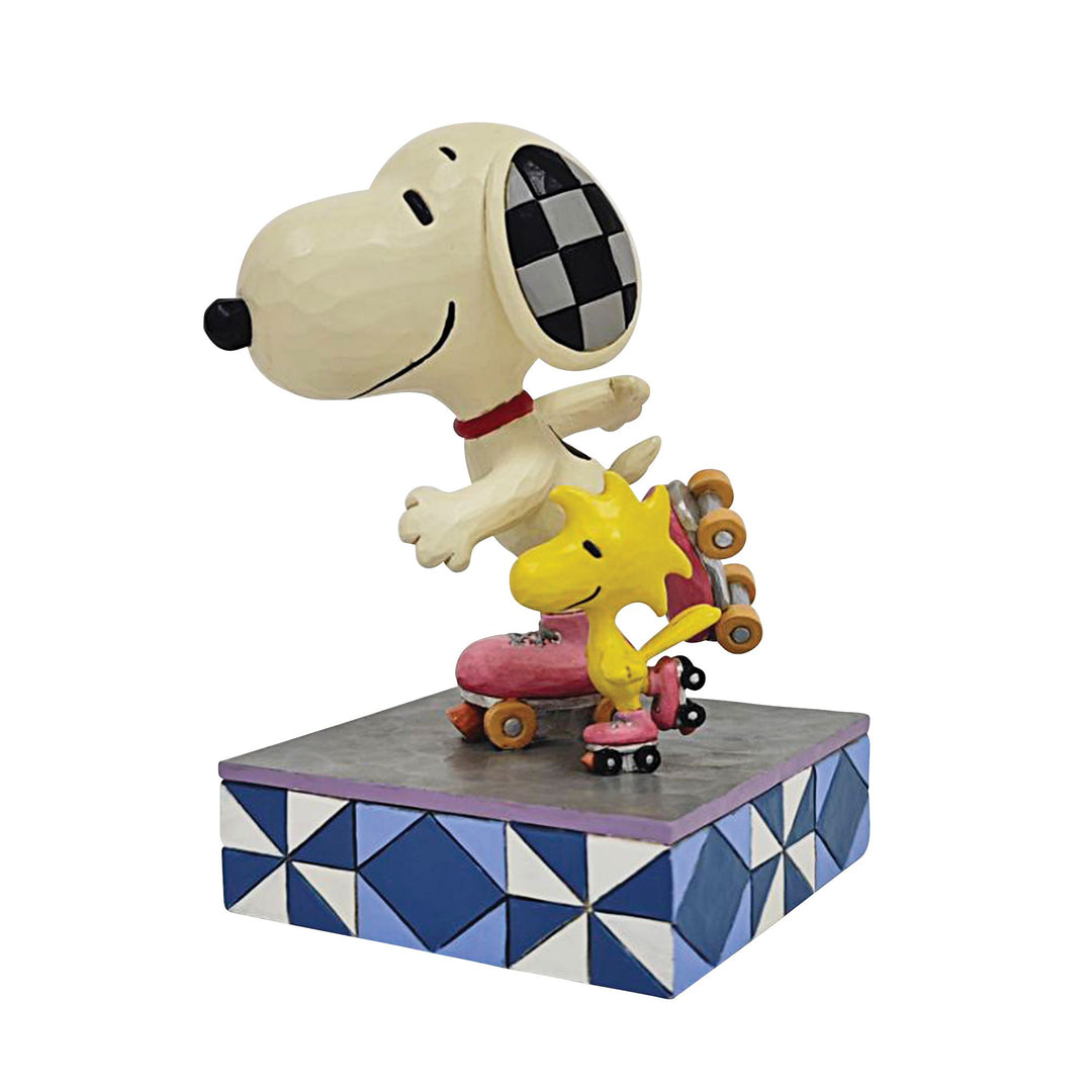 The Wheel Deal (Snoopy Roller Skating Figurine) - Peanuts by Jim Shore