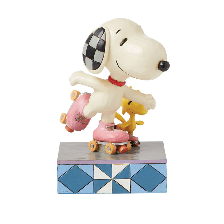 The Wheel Deal (Snoopy Roller Skating Figurine) - Peanuts by Jim Shore