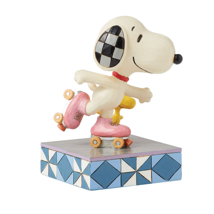 The Wheel Deal (Snoopy Roller Skating Figurine) - Peanuts by Jim Shore