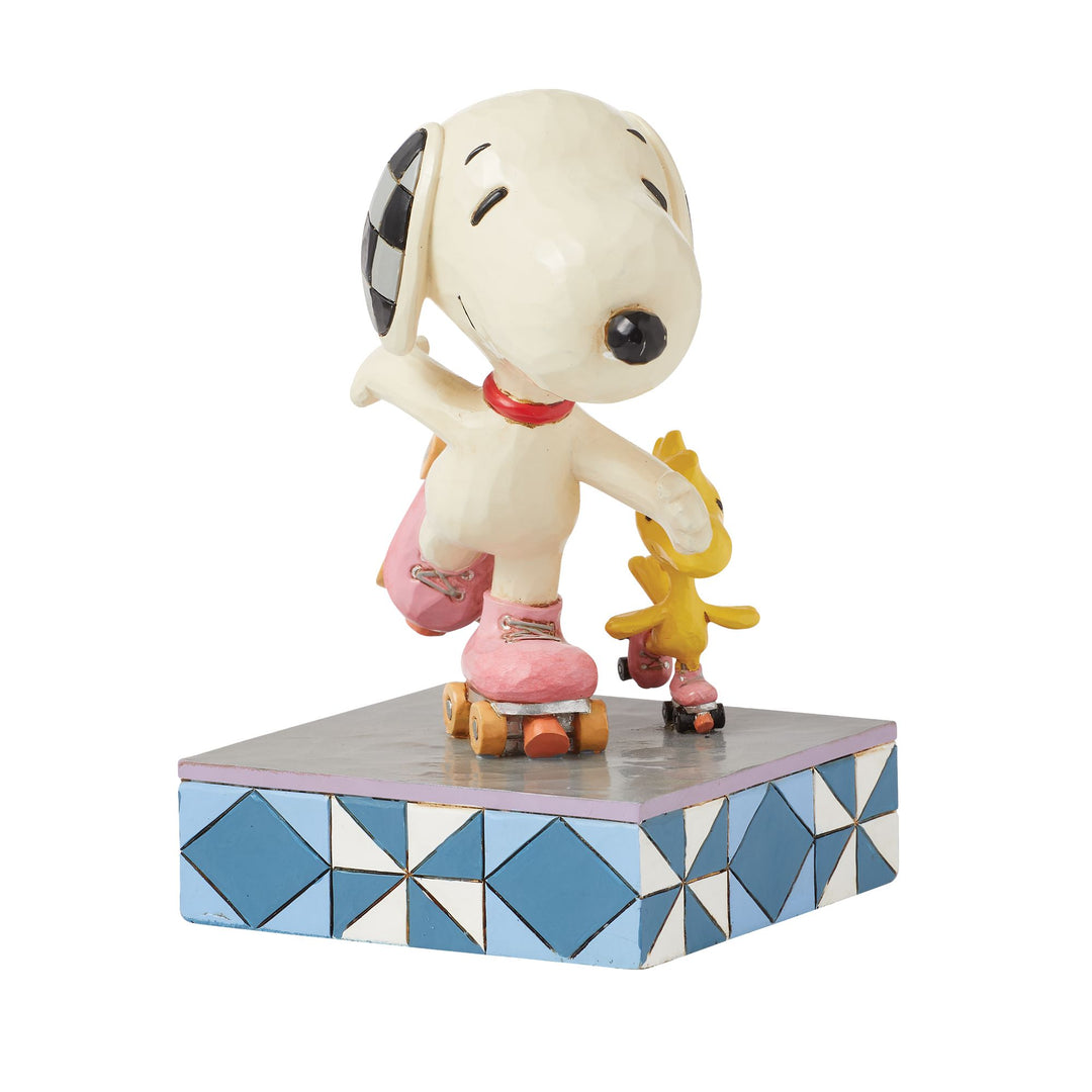 The Wheel Deal (Snoopy Roller Skating Figurine) - Peanuts by Jim Shore