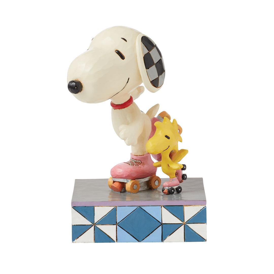 The Wheel Deal (Snoopy Roller Skating Figurine) - Peanuts by Jim Shore