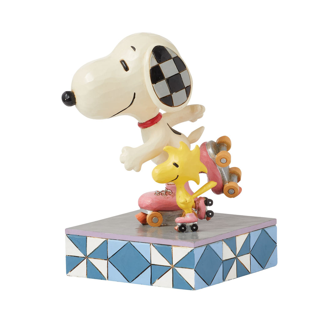 The Wheel Deal (Snoopy Roller Skating Figurine) - Peanuts by Jim Shore