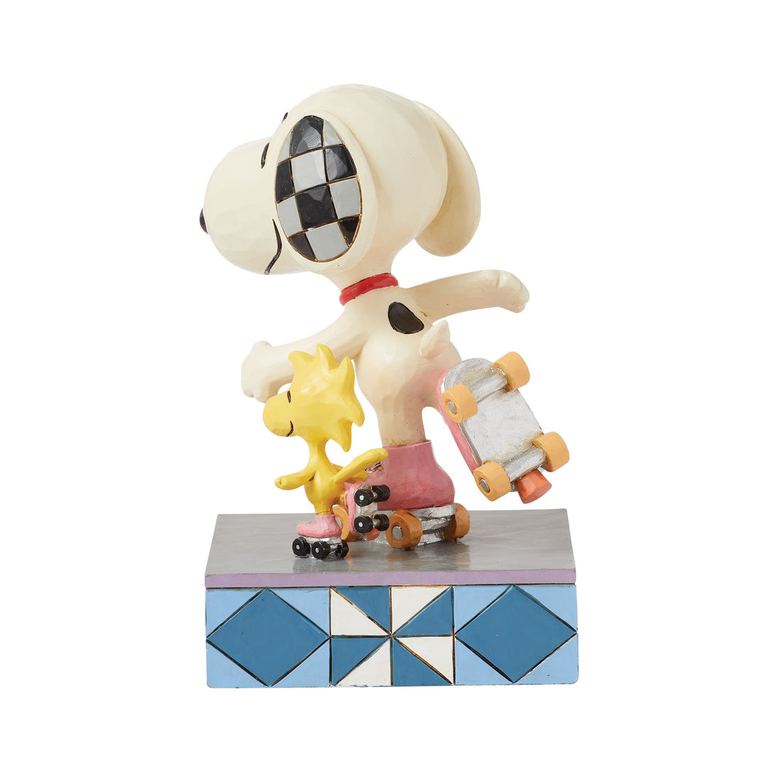 The Wheel Deal (Snoopy Roller Skating Figurine) - Peanuts by Jim Shore