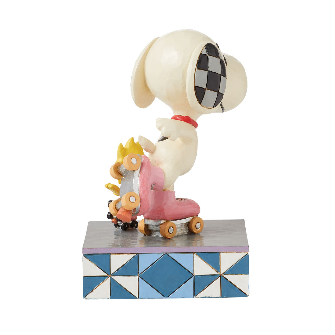 The Wheel Deal (Snoopy Roller Skating Figurine) - Peanuts by Jim Shore