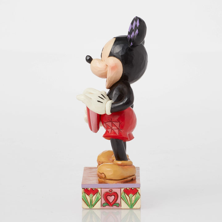 A Love Note (Mickey with Personalised Heart Figurine) - Disney Traditions by JimShore