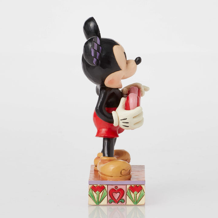 A Love Note (Mickey with Personalised Heart Figurine) - Disney Traditions by JimShore