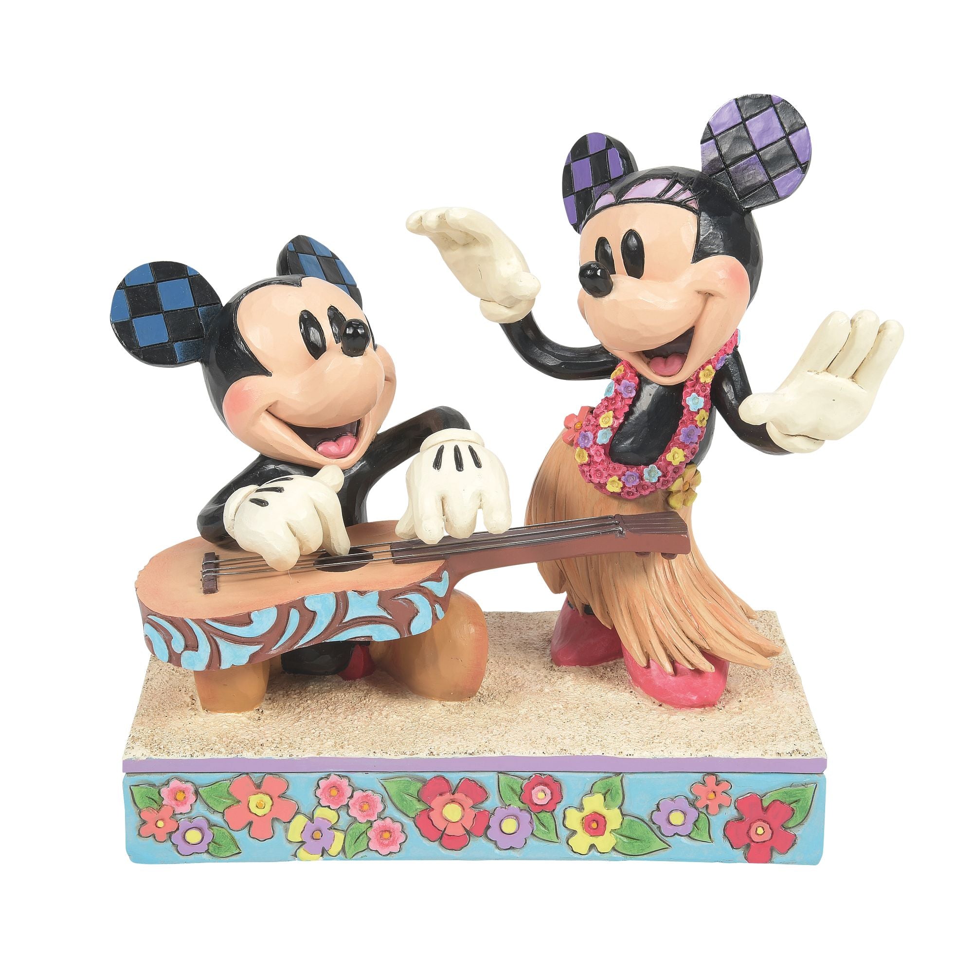 enesco ジムショア ミッキー＆ミニー Hawaiian Holiday Hawaiian Holiday (Mickey & Minnie Hawaii Figurine) - Disney