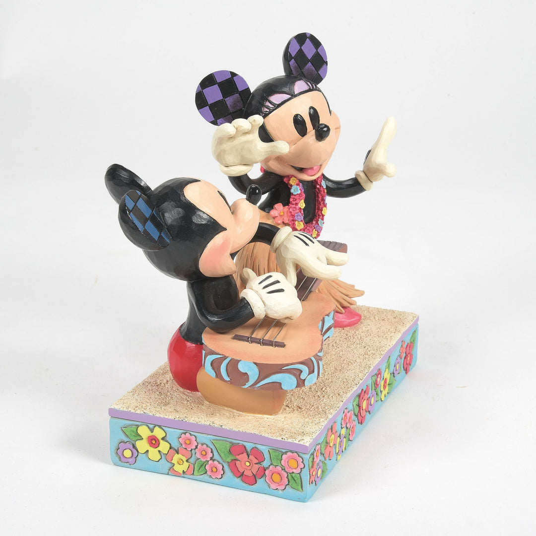 Hawaiian Holiday (Mickey & Minnie Hawaii Figurine) - Disney Traditions by Jim Shore