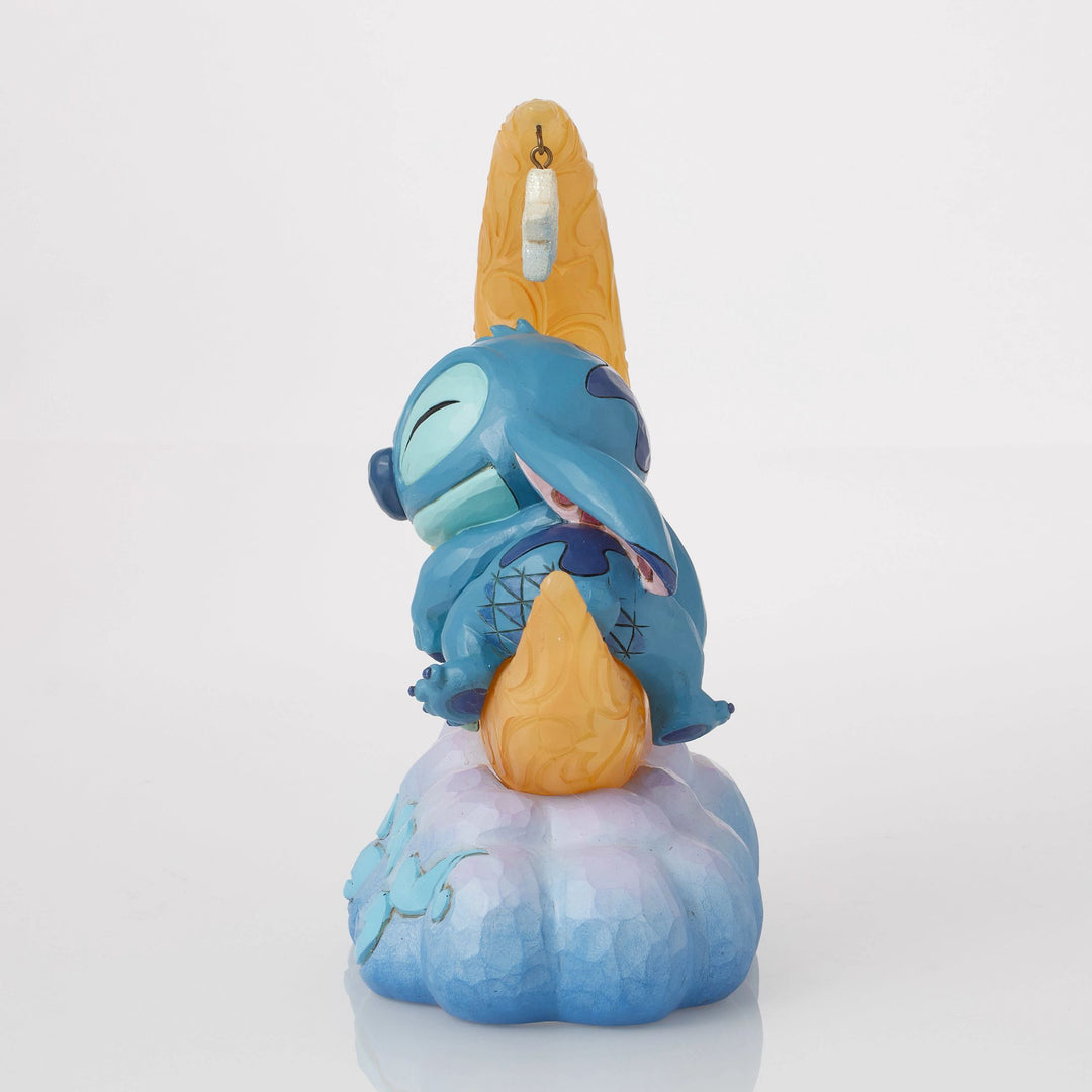 Sweet Dreams (Stitch & Scrump on Light-up Moon Figurine) - Disney Traditions byJim Shore