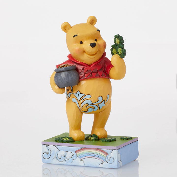 Lucky Ol' Bear (Winnie the Pooh with Clover Figurine) - Disney Traditions by JimShore