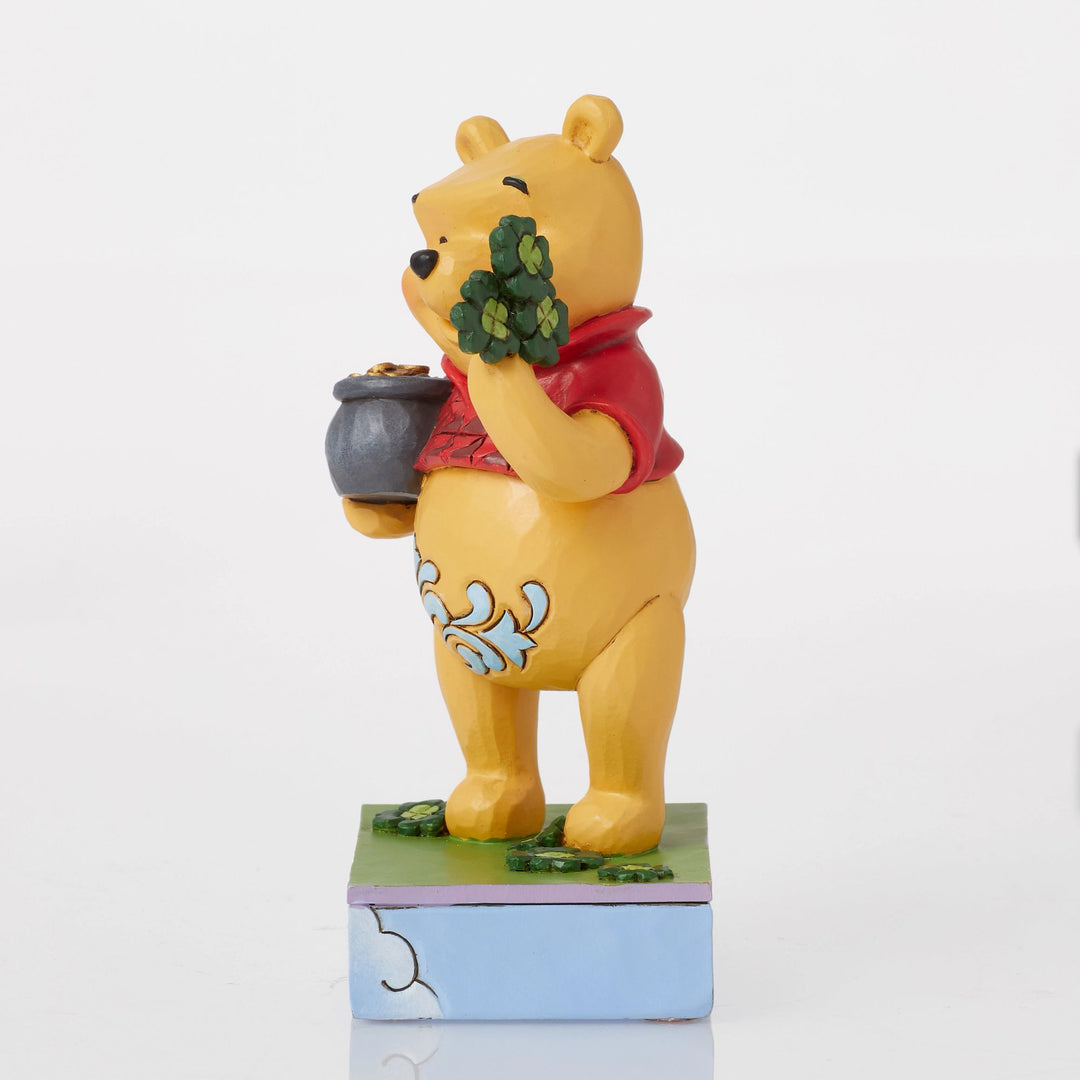 Lucky Ol' Bear (Winnie the Pooh with Clover Figurine) - Disney Traditions by JimShore