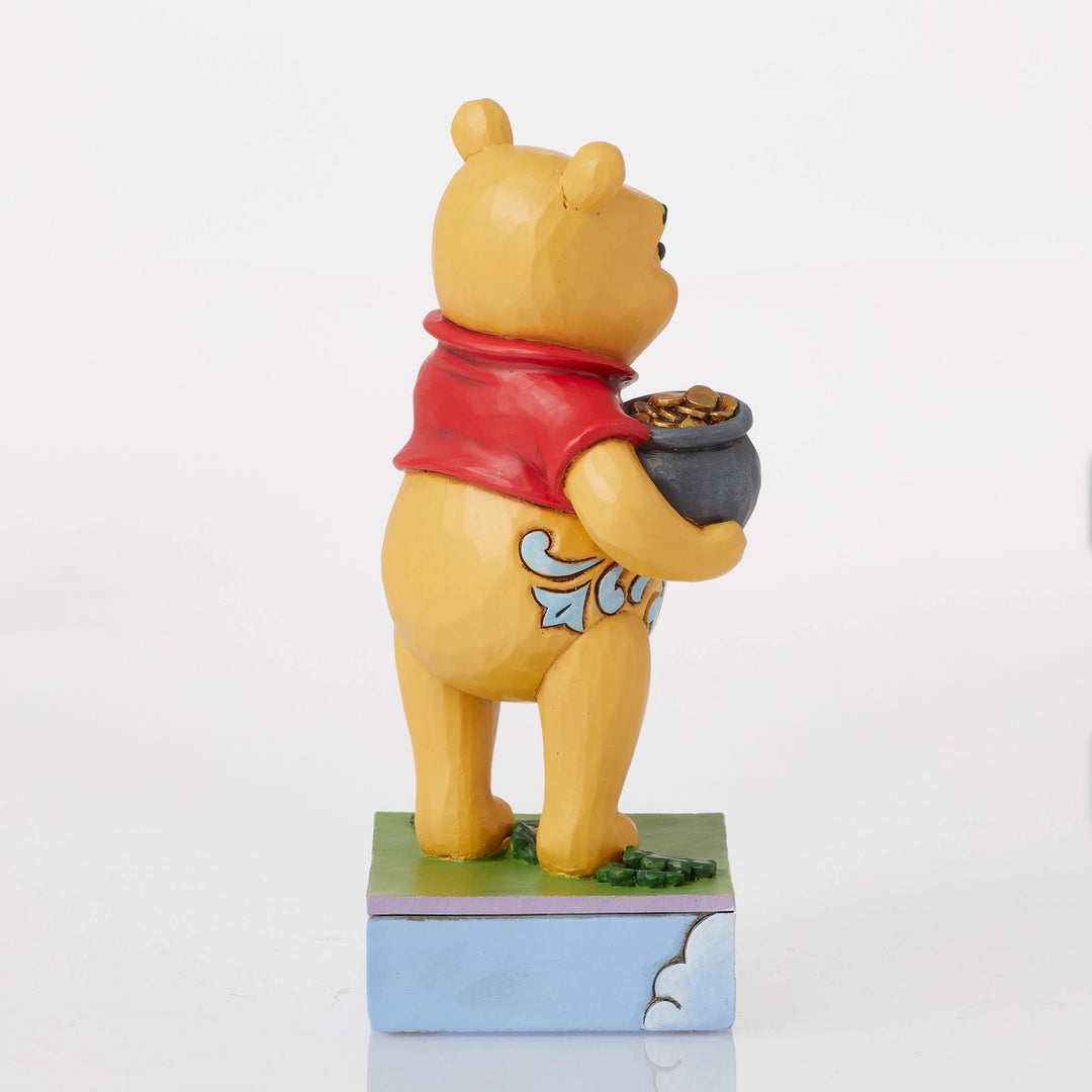 Lucky Ol' Bear (Winnie the Pooh with Clover Figurine) - Disney Traditions by JimShore