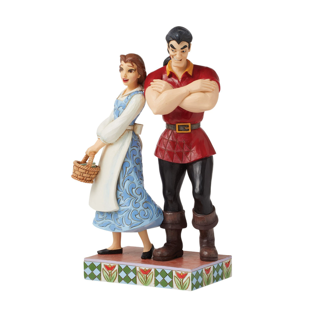 Brillitan & Boorish (Belle & Gaston Figurine) - Disney Traditions by Jim Shore