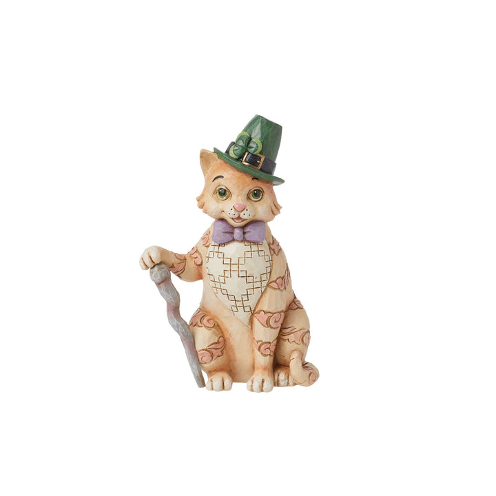 Purr-fectly Irish (Orange Tabby Figurine) - Heartwood Creek by Jim Shore