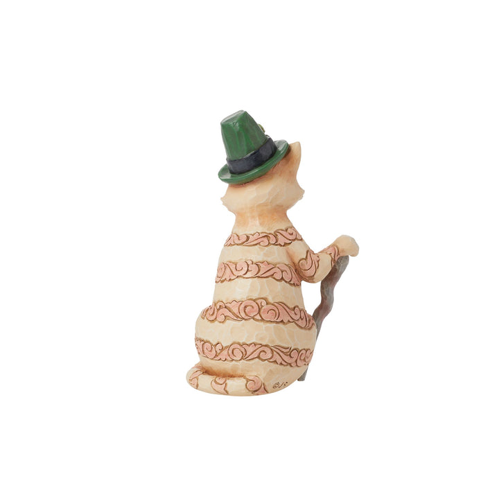 Purr-fectly Irish (Orange Tabby Figurine) - Heartwood Creek by Jim Shore