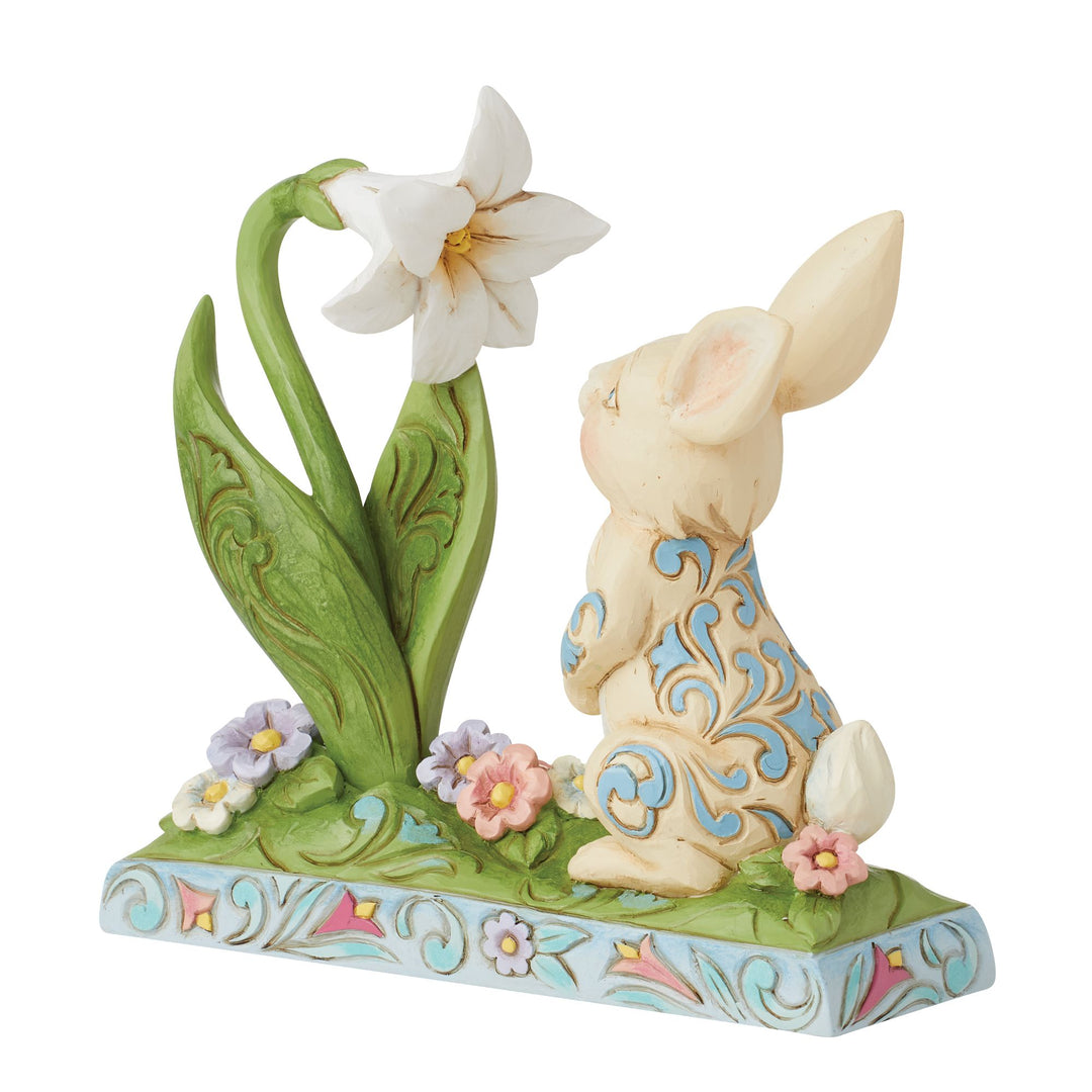 Scent of Spring (Bunny & Lilly Figurine) - Heartwood Creek by Jim Shore