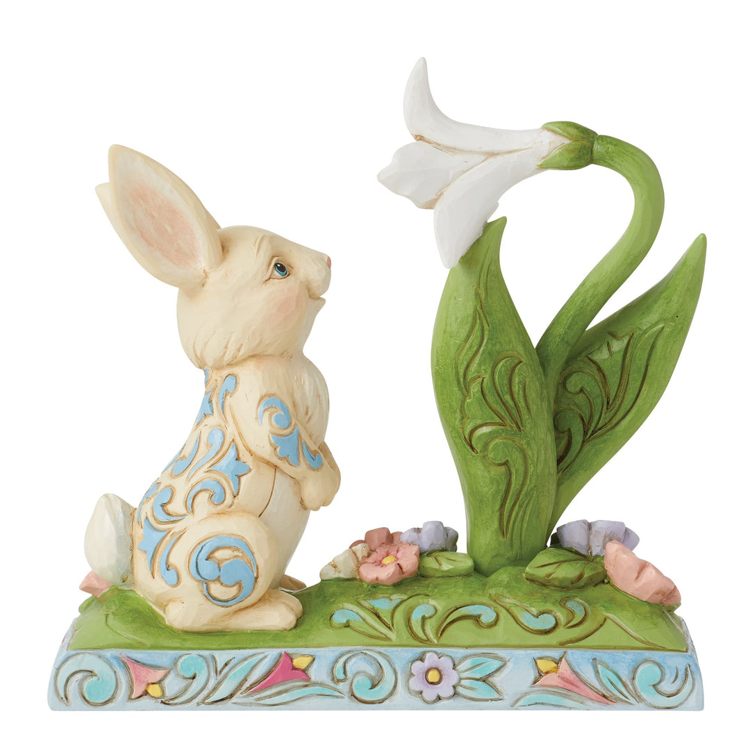 Scent of Spring (Bunny & Lilly Figurine) - Heartwood Creek by Jim Shore