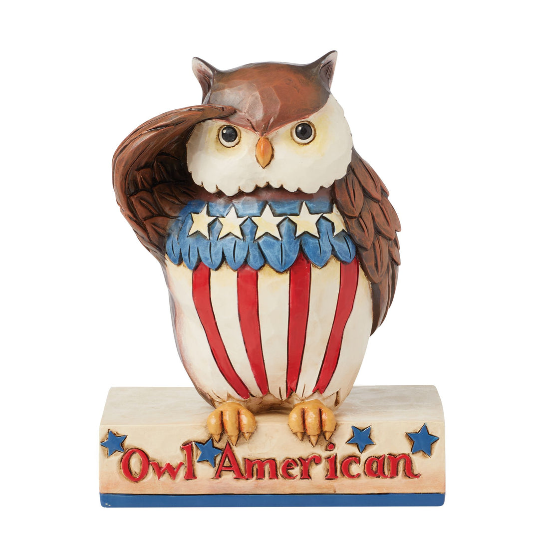 Proudly Perched (American Owl Figurine) - Heartwood Creek by Jim Shore