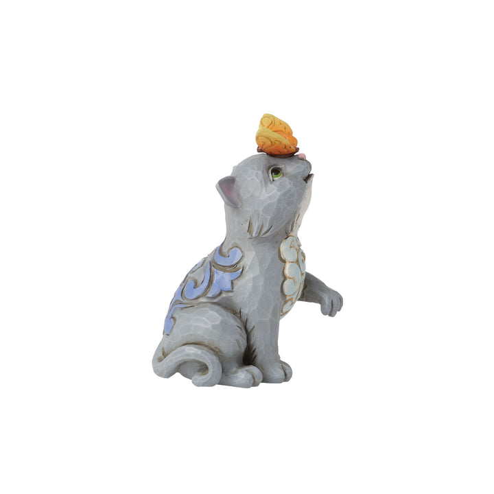 Cat with Butterly on Nose Mini Figurine - Heartwood Creek by Jim Shore
