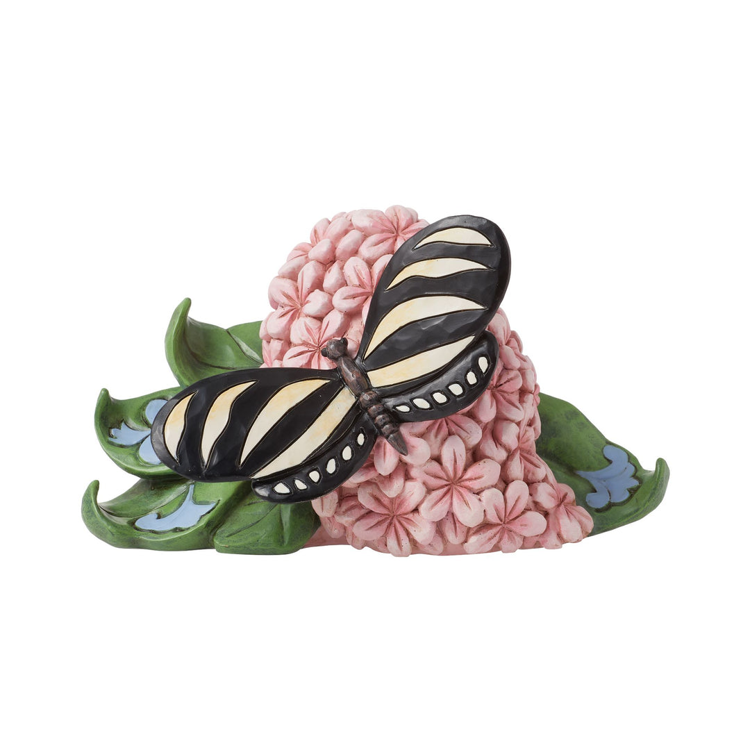 Zebra Butterfly Mini Figurine - Heartwood Creek by Jim Shore
