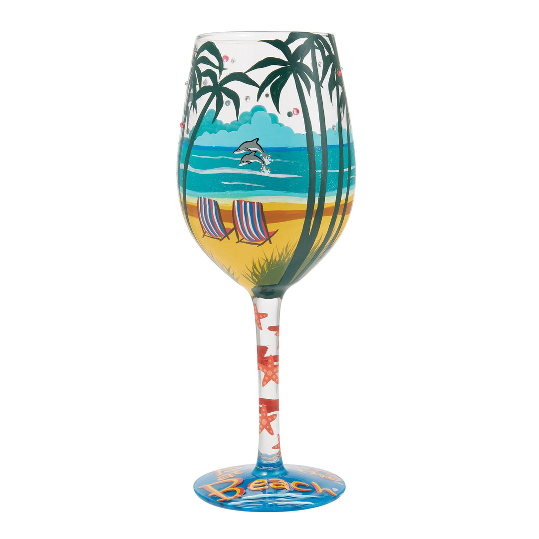 Forever at the Beach Wine Glass Designs by Lolita